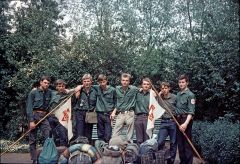 1967-Aufbruch nach Michelstadt am Neuwieder Bahnhof